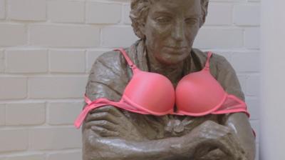 Bras raising awareness for charity