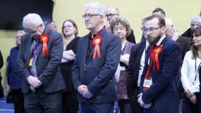 Labour supporters looking sad