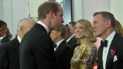 Prince William and Daniel Craig