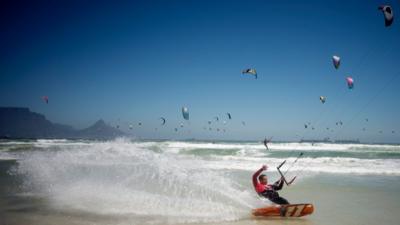 Kitesurfing