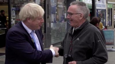 Voter meets Boris Johnson