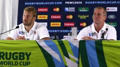 England captain Chris Robshaw (left) and head coach Stuart Lancaster