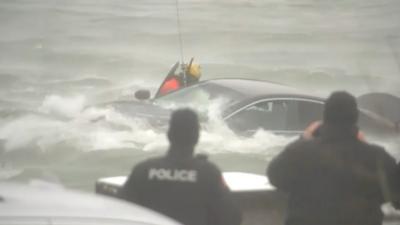 Coast Guard rescue at Niagara Falls