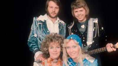 Abba circa 1974-83 (top l-r) Benny Andersson , Bjorn Ulvaeus (bottom l-r) Anni-Frid Lyngstad, Agnetha Faltskog.