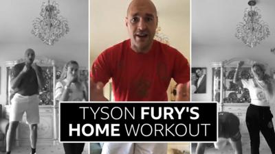 Tyson Fury's home workout