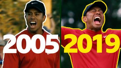 Tiger Woods - Masters 2005 v 2019