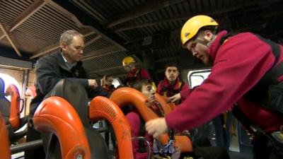 Staff at Alton Towers undergoing safety training