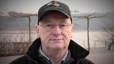 Dambuster Museum manager Oliver Koelher at Sorpe Dam