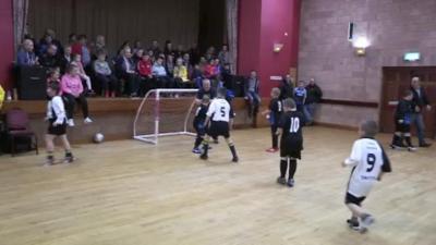 Oxford Bulls' goalkeeper makes great save in game against Sion Sonics