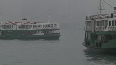 Boats in Hong Kong Harbour