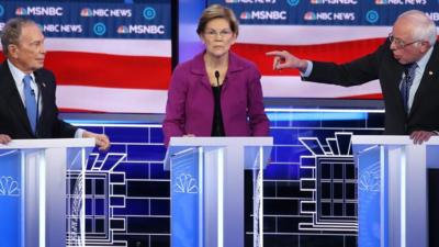 Democratic rivals attack Bloomberg in TV debate