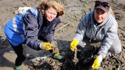 Campaigners clean up