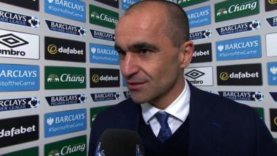 Everton manager Roberto Martinez