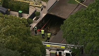 Sinkhole in Sydney