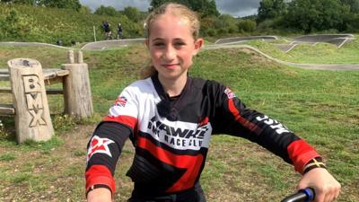 British girl's BMX champion Iris Hajda chats about jumps, racing her friends and dreams of an Olympic podium one day.