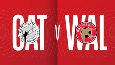 Gateshead v Walsall graphic