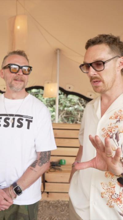 Simon Pegg and Benedict Cumberbatch