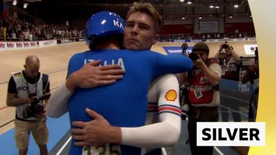 GB’s Charlton takes silver as Italy’s Milan breaks individual pursuit world record