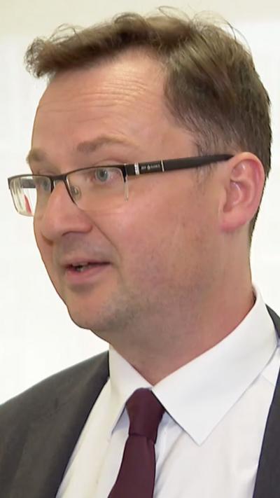 Alex Norris speaking to the BBC