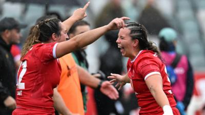 Wales celebrate