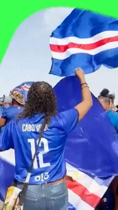 Cape Verde fans after their World Cup debut