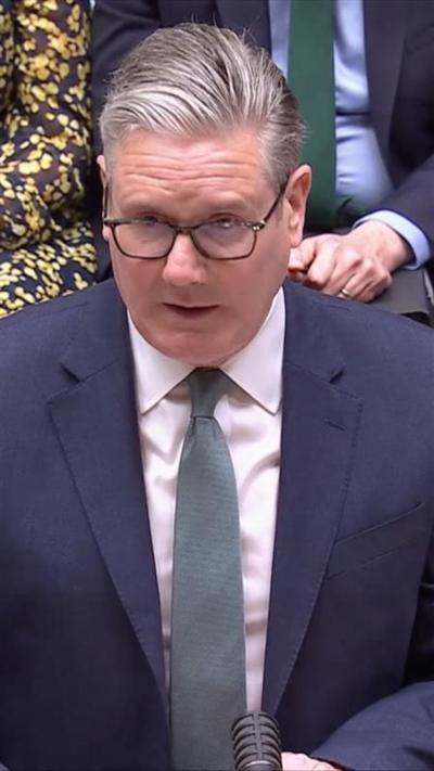 Prime Minister Sir Keir Starmer addresses the House of Commons