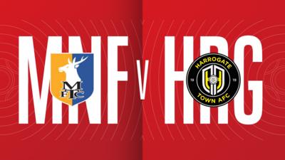 Manfield Town v Harrogate Town graphic