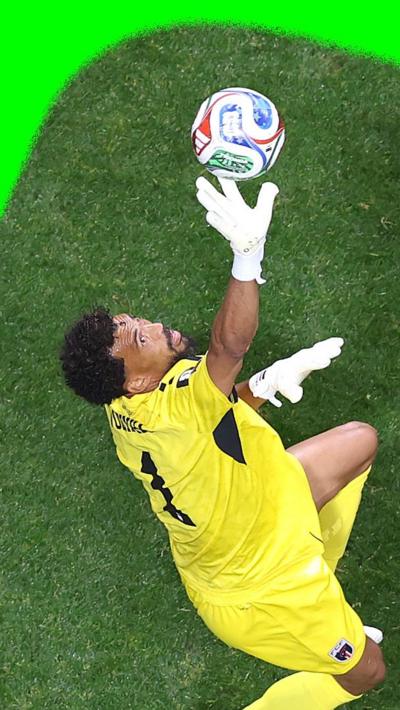 Cape Verde's Vozinha's blocks Spain's goals