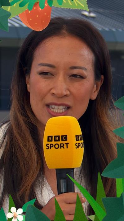 Anne Keothavong in BBC Studio