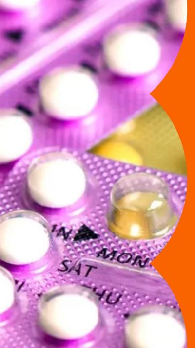 A close up shot of pill packets