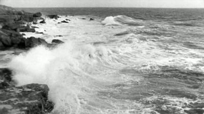 The coast of Pulpit Bay, near Portland Bill in Dorset.