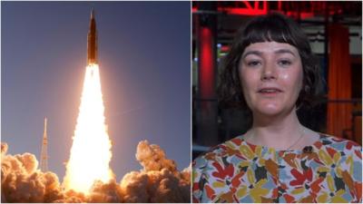Rocket launch and Georgina Rannard