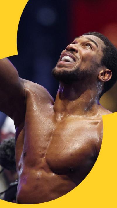 Anthony Joshua after the fight 