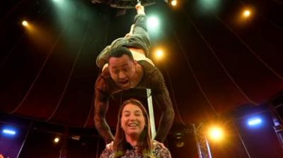 BBC reporter learns new tricks with Edinburgh Fringe acts