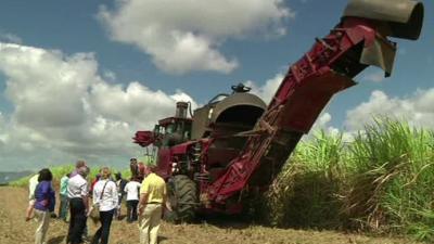 A tractor in Cuba.