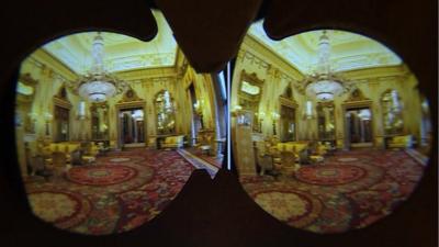 View of interior through Google glasses