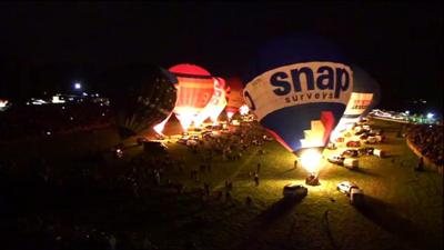 Bristol balloon fiesta night glow