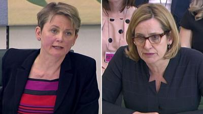 Yvette Cooper and Amber Rudd