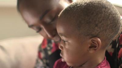 Jeanette Kwakye with her son