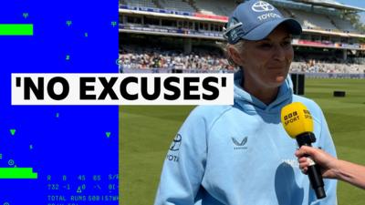 Charlotte Edwards talking after the game