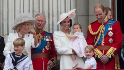 Royal Family on Buckingham Palace balcony