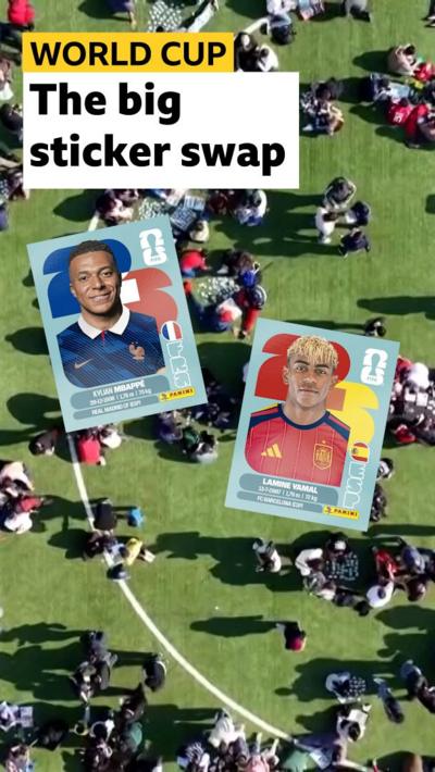 Panini sticker swap in Chile
