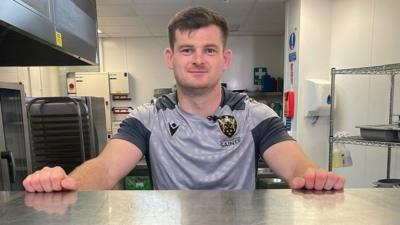 Northampton Saints forward Sam Graham