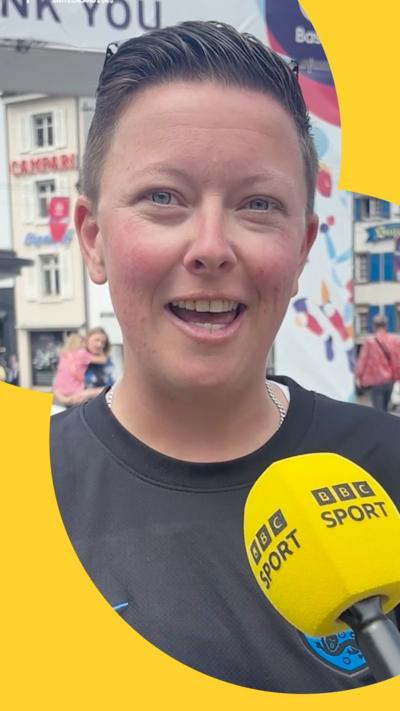 An England fan speaks to BBC Sport