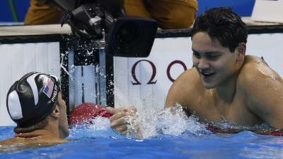 Michael Phelps and Joseph Schooling