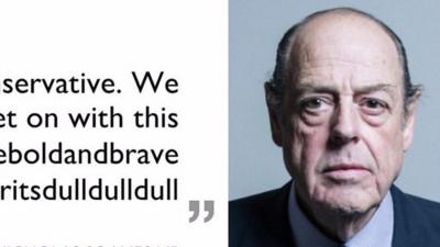 Nicholas Soames photo with quote