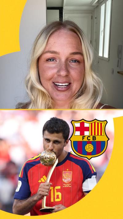 Elizabeth Conway split with Rodri and a Barcelona badge