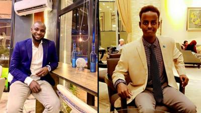 Picture Mohamed and Abdirahman, two African students in Sudan