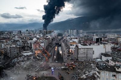 Rescue teams have been helping people throughout the night in southern Turkey and Syria after two powerful earthquakes struck the region on Monday.