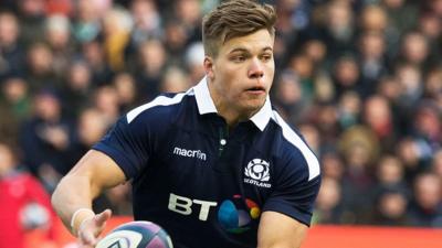 Scotland centre Huw Jones